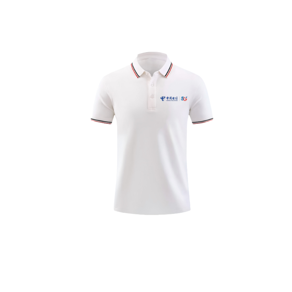 Soft Bloom精仿棉文化团服POLO衫广告衫 白色双拼