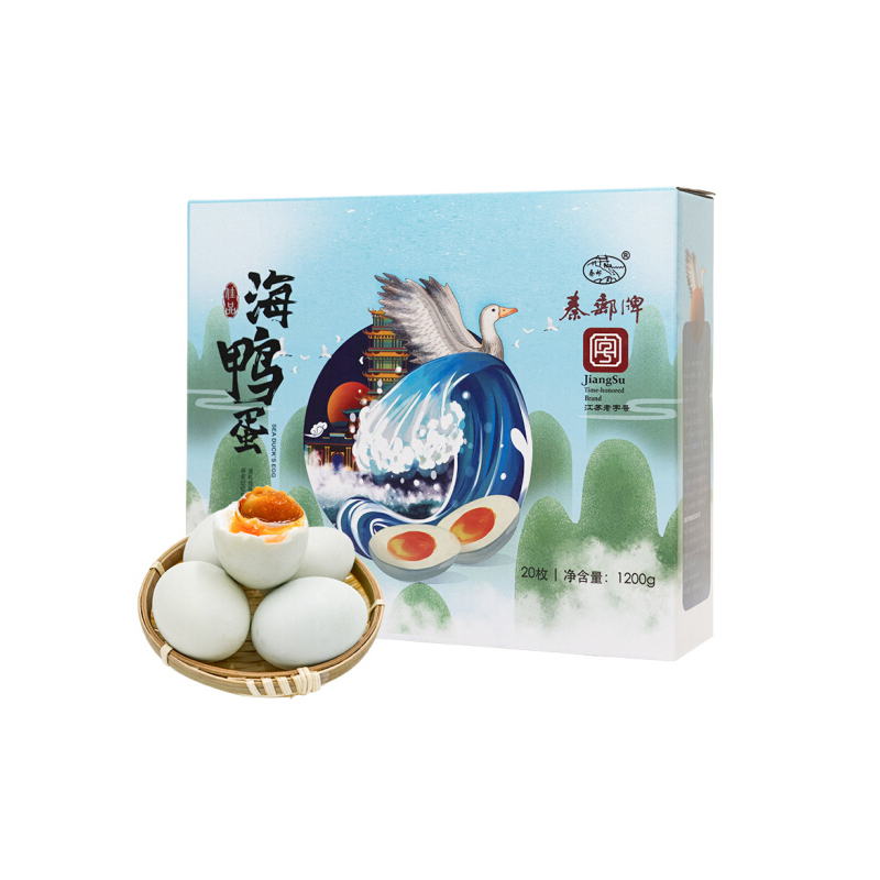 秦邮牌海鸭蛋(熟/20枚)60g*20