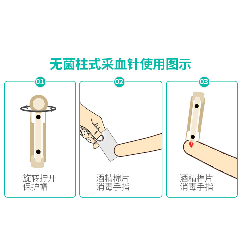 艾博HIV艾滋检测包试纸四代人类免疫缺陷病毒血液唾液抗体试剂 10人份高清大图