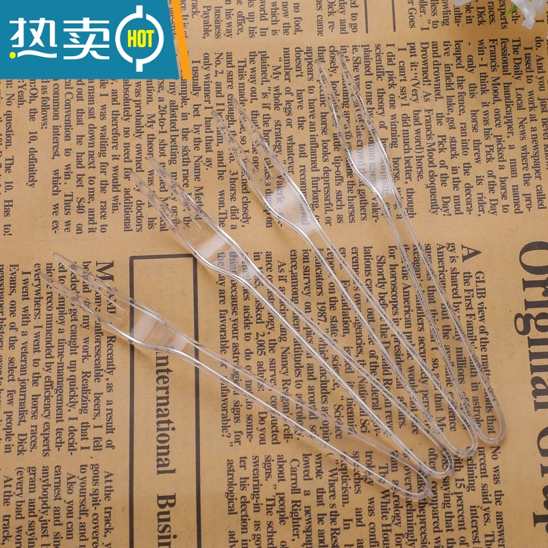 敬平水果叉子塑料家用签插蛋糕甜品试吃小吃叉商用单独包装 透明果叉独立包装1000只 重量1g(量大价优牙签高清大图