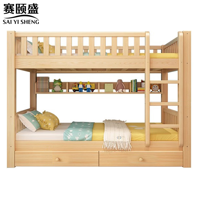 赛颐盛木质高低床90*200*160cm张高清大图