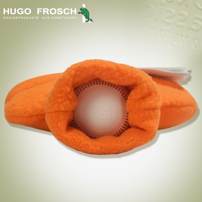 德国Hugo Frosch暖蛙注水热水袋暖手宝保暖防爆中号0.8L生物基材质开心动物园系列米色长颈鹿