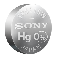 SONY索尼1.55V纽扣电池SR521SW 石英手表卡西欧浪琴玩具 5粒