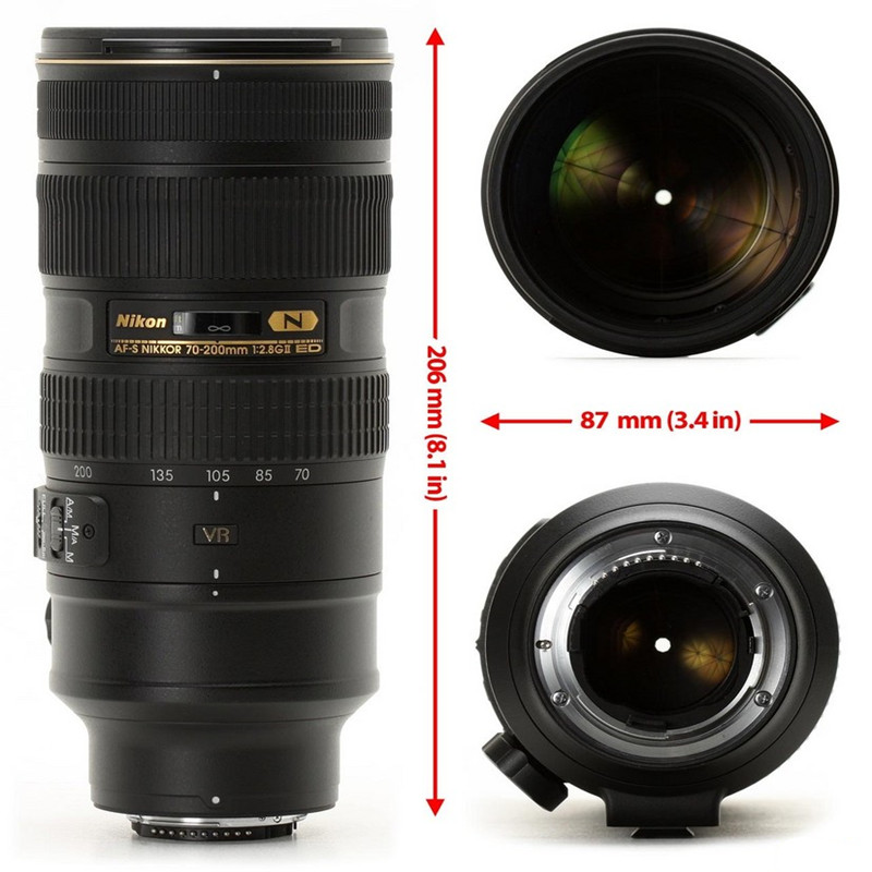 Nikon/尼康70-200镜头 AF-S NIKKOR 70-200mm F/2.8G ED VR II 二代大竹炮镜头 专业大三元高清大图