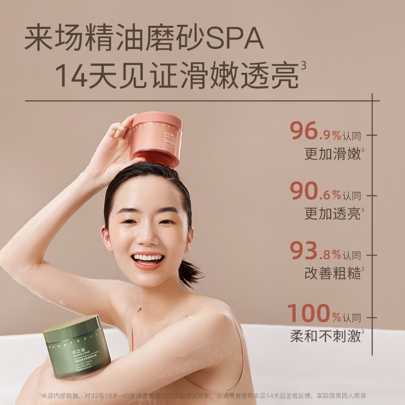 水之蔻(watercome)烟酰胺精油香氛磨砂膏200g高清大图