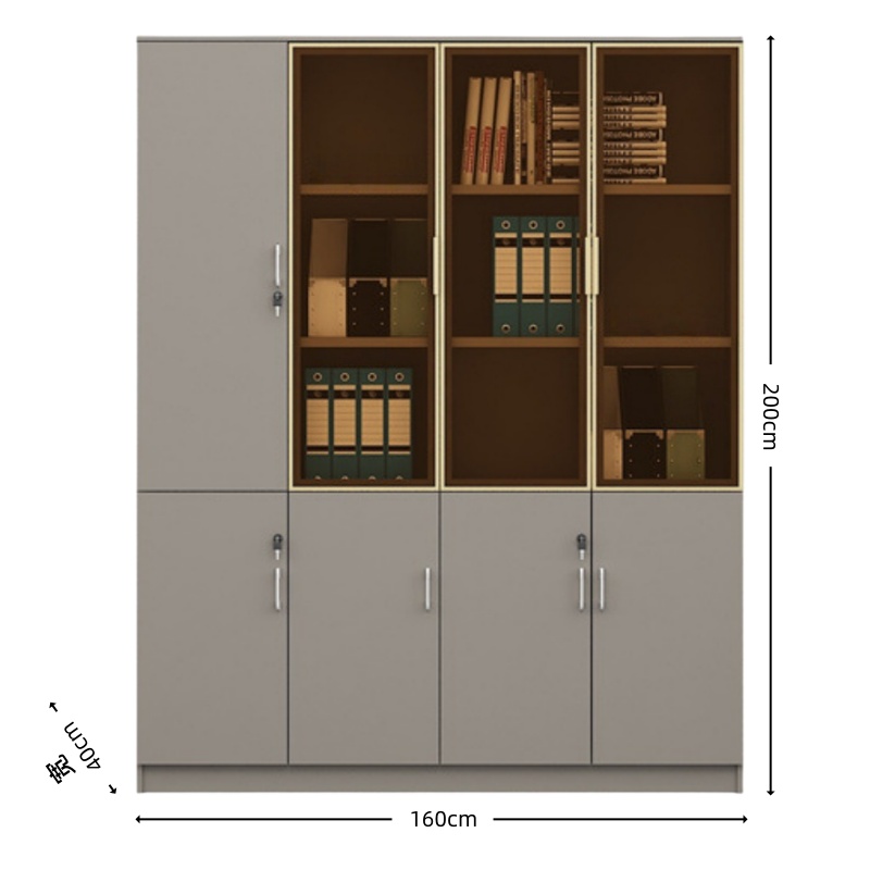 亿洛莱 办公柜 160*40*200cm 台高清大图