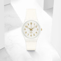 Swatch斯沃琪瑞士手表简约夜光学生男女防水指针式石英表 SO28W106-S14