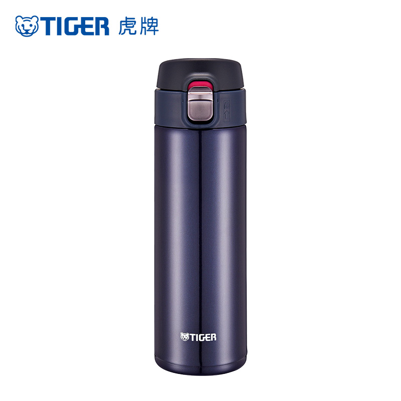 虎牌(tiger)车载直饮杯 304不锈钢 一键开启弹盖保温杯 MMJ-A48C 480ML藏蓝色 KA