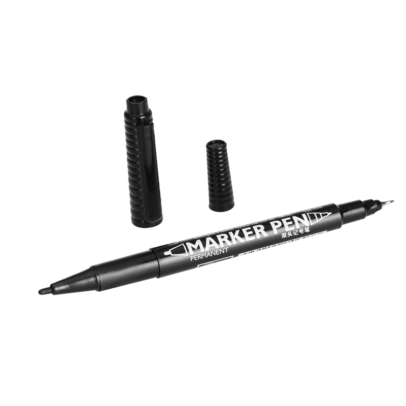 金万年 G-933小号双头油性记号笔 黑色 10支/盒 (10支/盒)