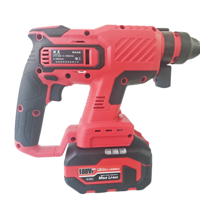 联岚充电式无刷锂电电锤电镐冲击钻/套高清大图