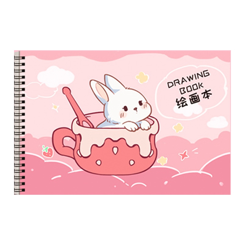 智扣a4儿童空白图画本画画本加厚线圈幼儿园画画纸绘画美术本小学生一
