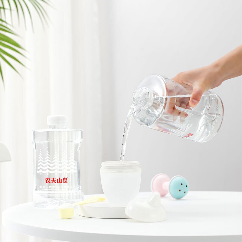农夫山泉 婴幼儿水 1L*6瓶/12瓶整箱装 饮用天然水 儿童饮用矿泉水 冲泡奶粉水 母婴水