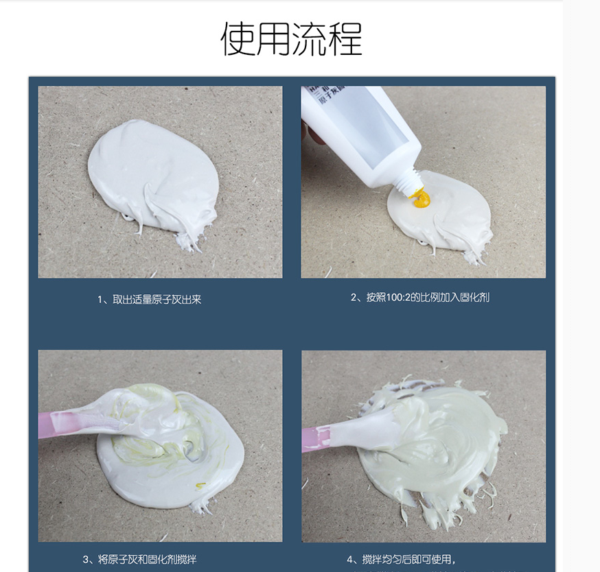 汽车维修 漆面修补 三和原子灰 2KG高清大图