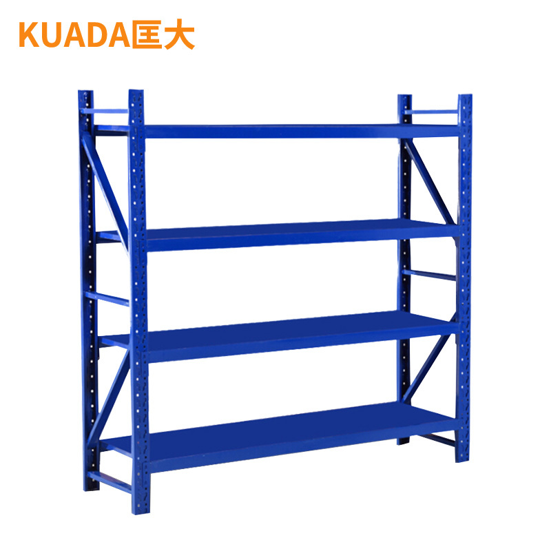 匡大中型货架蓝色多层仓储货架置物架 KDH102411