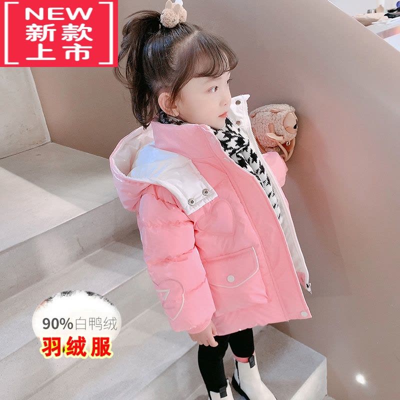可莉允女童棉服冬装2022新款洋气小女孩羽绒服棉袄中长款冬季厚免洗棉衣图片
