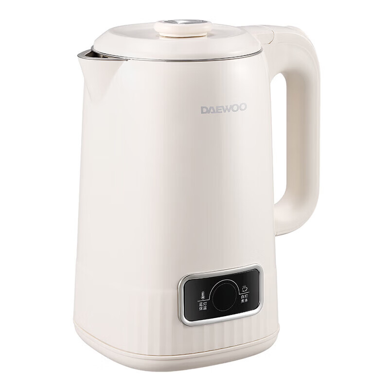 DAEWOO大宇 电热水壶DYSH-18L90/科洛白/电热水壶家用1.8L大容量自动保温双层防烫烧水壶高清大图