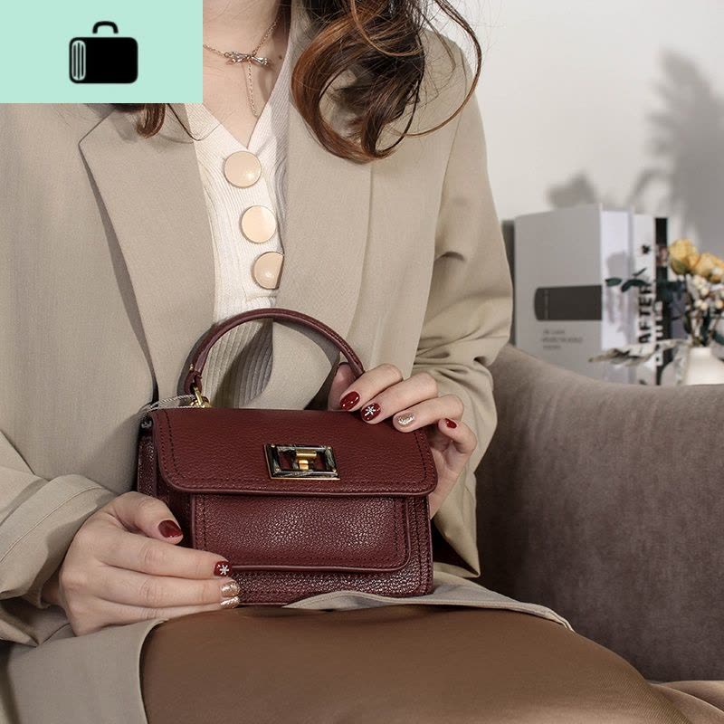 春夏迷你小包包女包纯色百搭链条单肩斜挎包个性小方包潮新款2020NEW LAKE女斜挎包图片