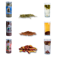 山海小将 清新花茶组合C 红枸杞黑枸杞金银花胎菊山楂干黑苦荞 泡水 办公室必备