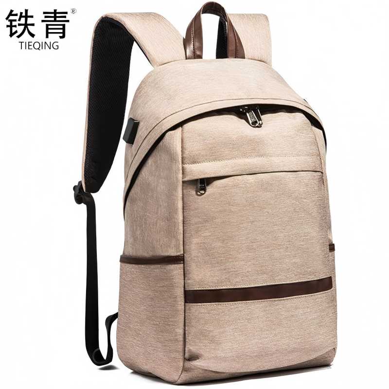 铁青 尼龙休闲双肩包J99 个高清大图