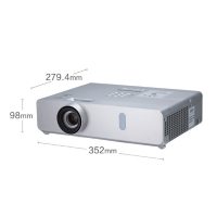 松下（Panasonic）PT-BW410C 投影机 商务办公家用便携投影机 包含幕布和安装