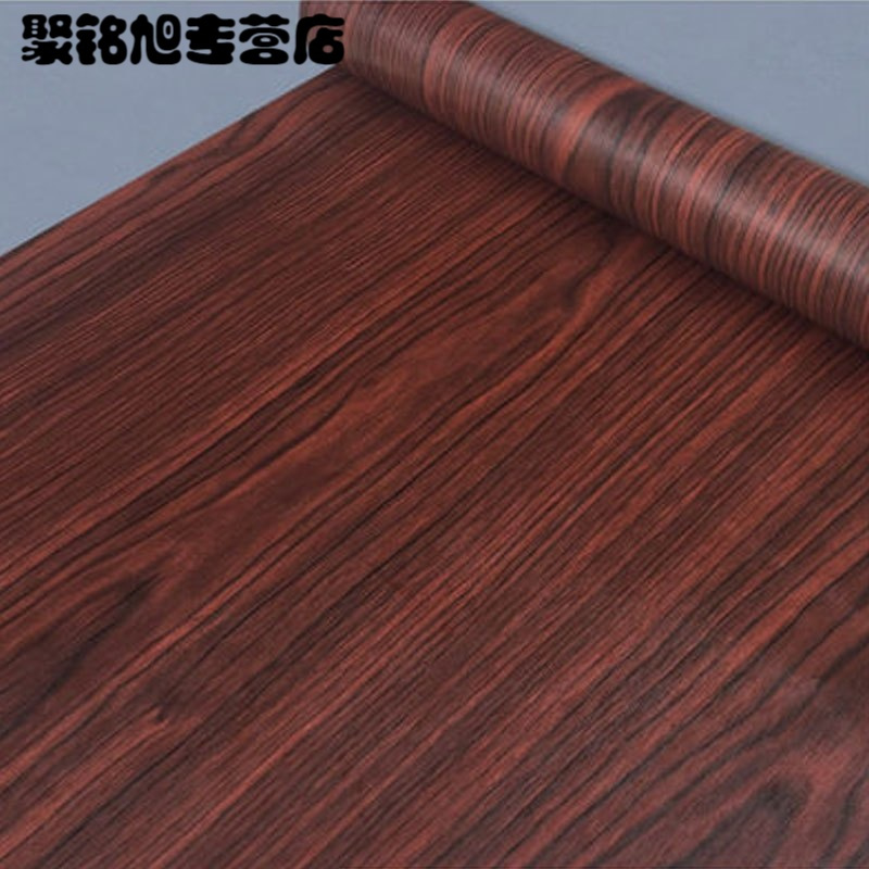 [ 90CM宽*5M]复古木纹pvc自粘墙纸木纹纸柜衣柜家具翻新仿木加厚墙贴纸贴平面墙贴家装主材墙纸