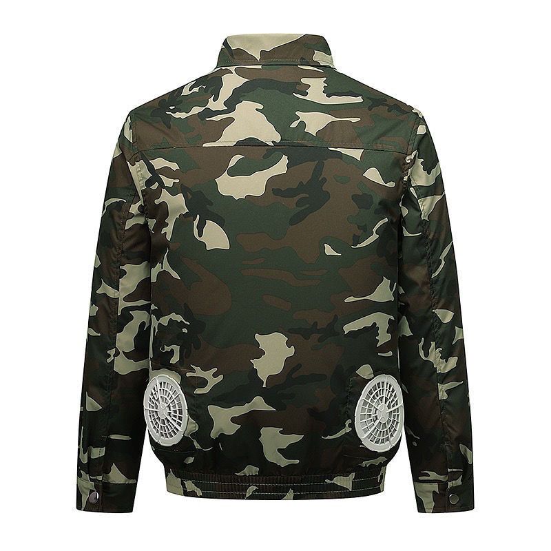 卡帝乐鳄鱼风扇衣服降温工作服男款夏季防暑制冷户外工地带风扇的空调