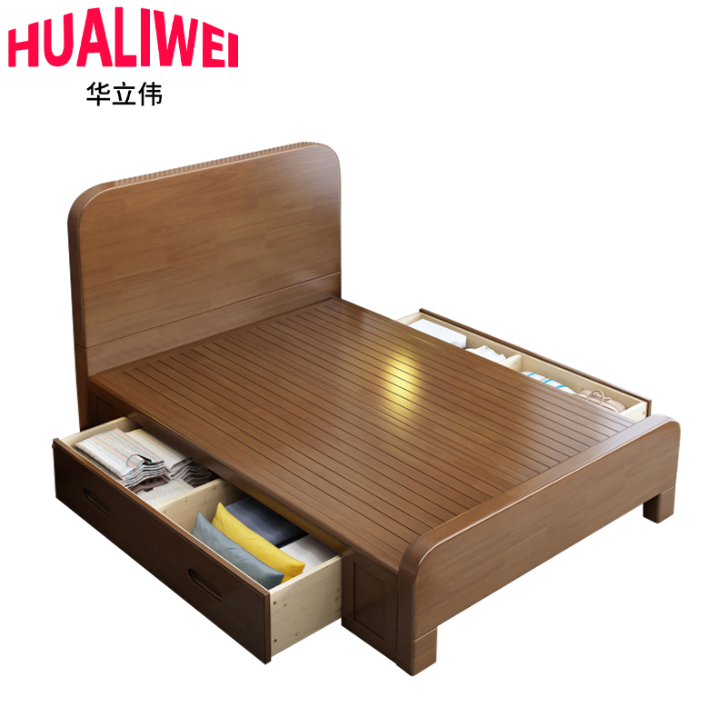 华立伟单人床100*200cm 张高清大图