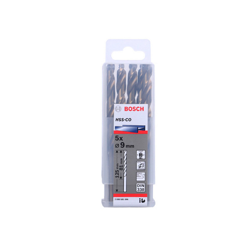 博世(Bosch) 高速钢麻花钻头-含钴4.2 mm HSS-Co (10支装) 货期5-10天
