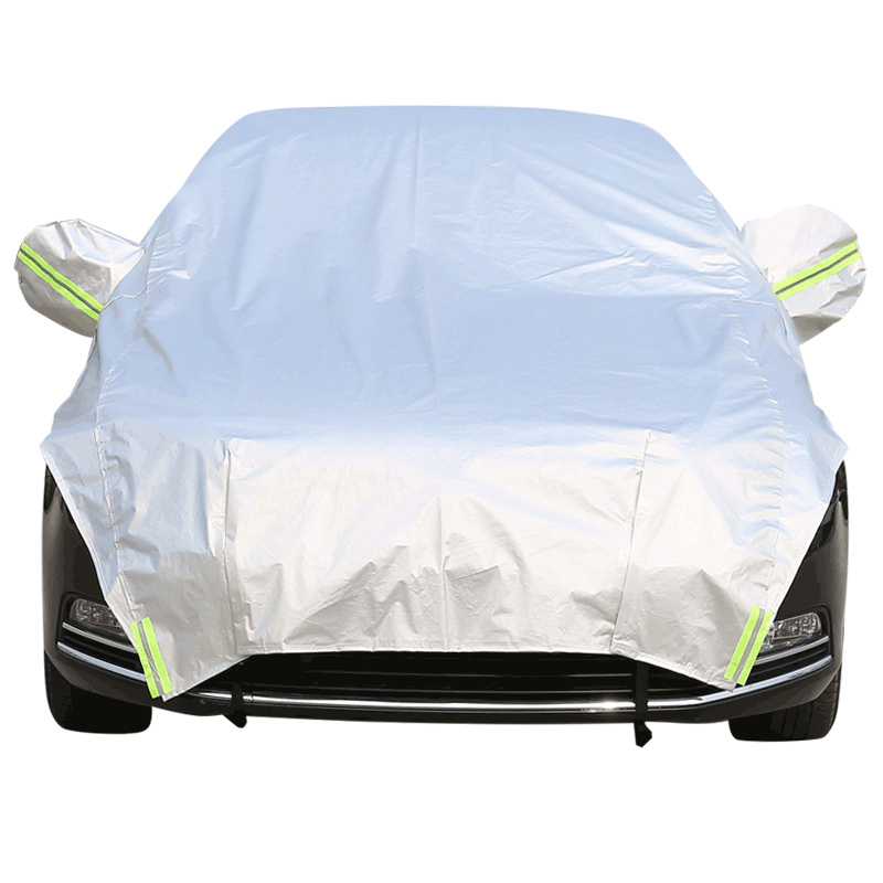敬平汽车遮阳罩半罩半车衣夏季汽车防晒隔热罩防雨雪汽车遮阳伞遮阳挡