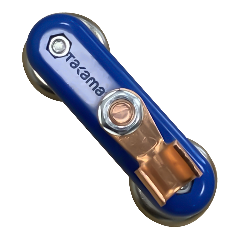 高松takama 双头强磁紫铜搭铁 地线磁铁电焊多功能接地磁铁焊工吸铁石电焊夹工具 604102高清大图