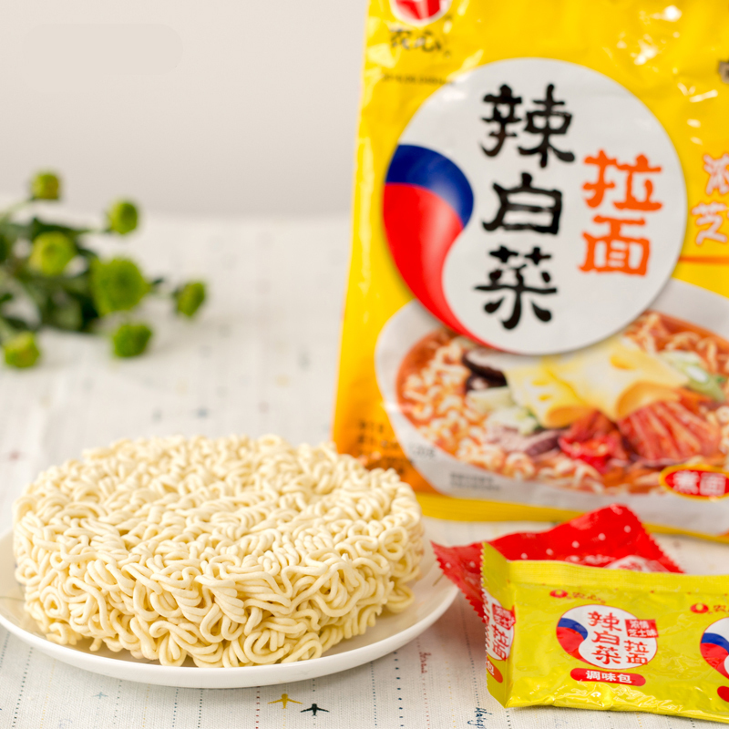 农心辣白菜辛拉面五连包 辣白菜浓情芝士味辛拉五连包组合 方便面