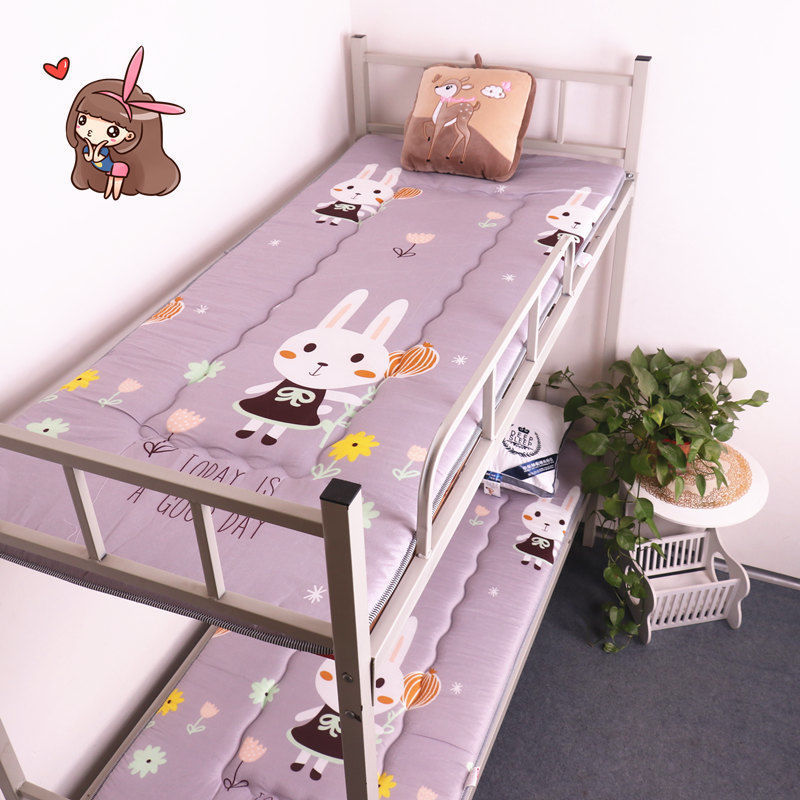 可折叠单人床垫加厚透气加厚学生上下铺床垫职工宿舍0.9床垫高清大图