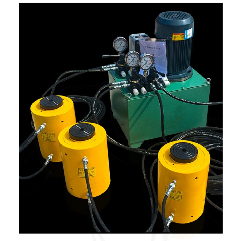 高行程电动液压千斤顶50t500视频