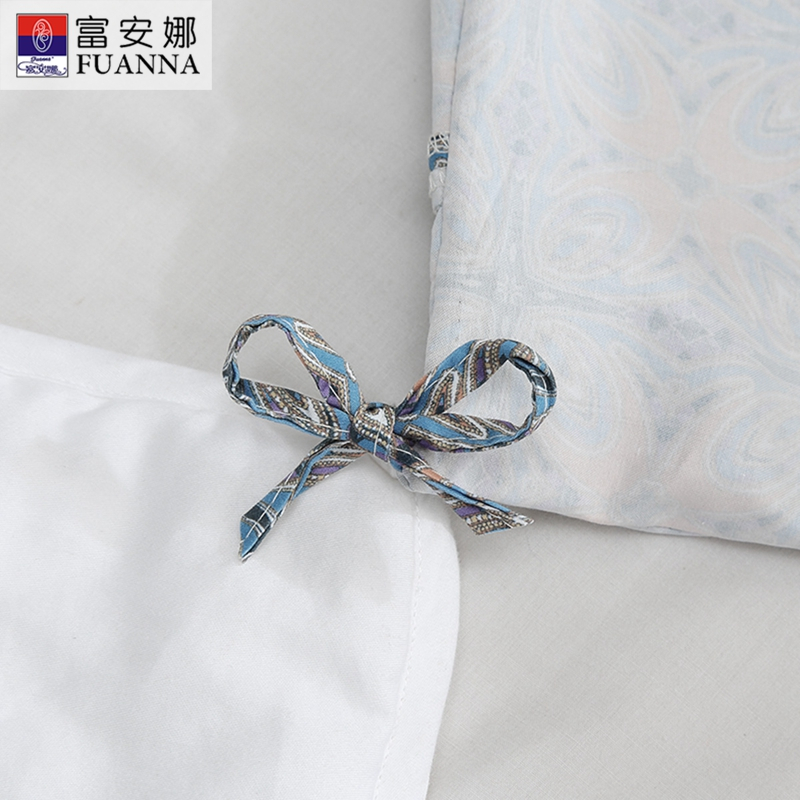 富安娜(FUANNA)家纺匹马棉贡缎套件 全棉四件套新品奥伦堡