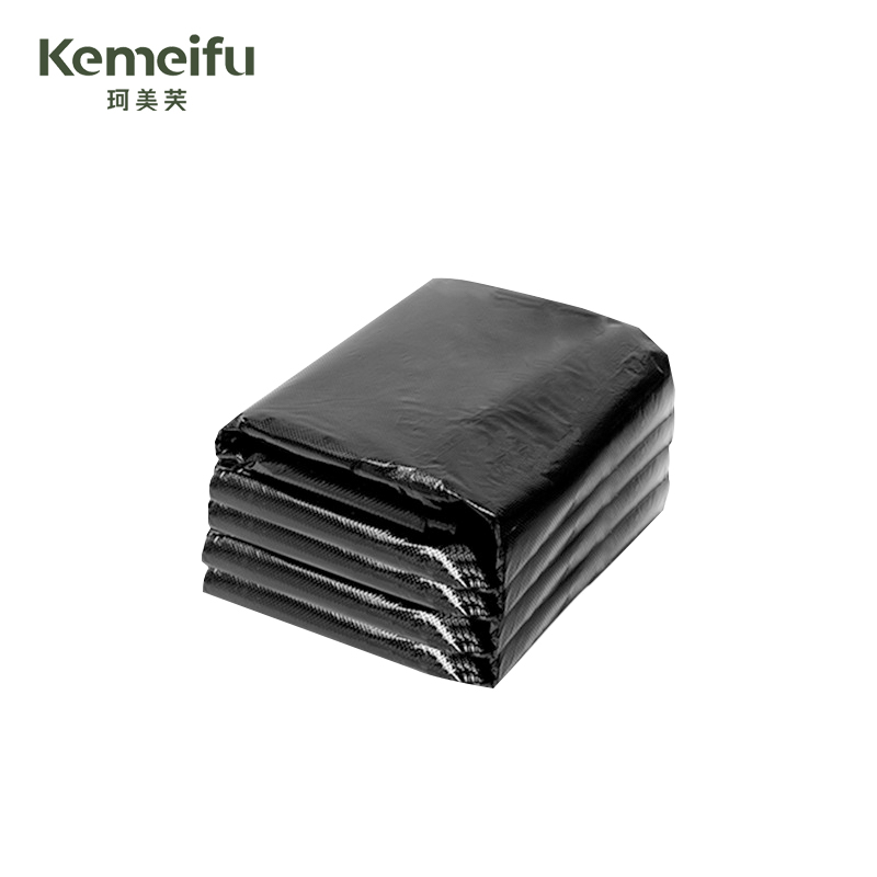 珂美芙 黑色平口加厚垃圾袋 60*80cm 50个/包高清大图