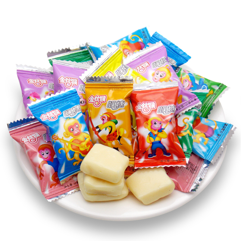 金丝猴奶糖散装500g回忆童年80后怀旧儿童糖果散装奶糖视频