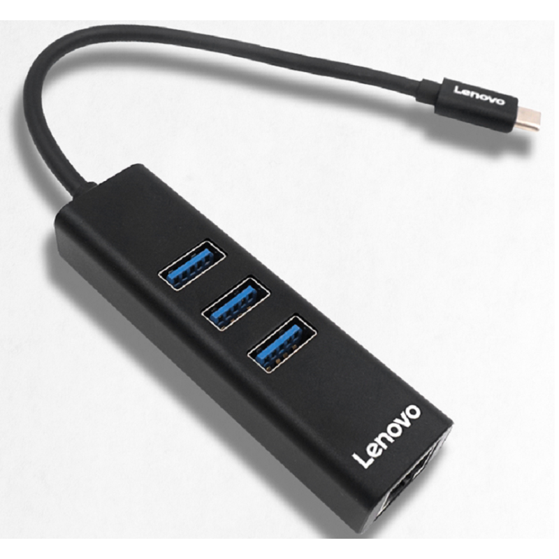 联想 C615Type-C扩展坞 USB-C转VGA转换器黑色/灰色/银色