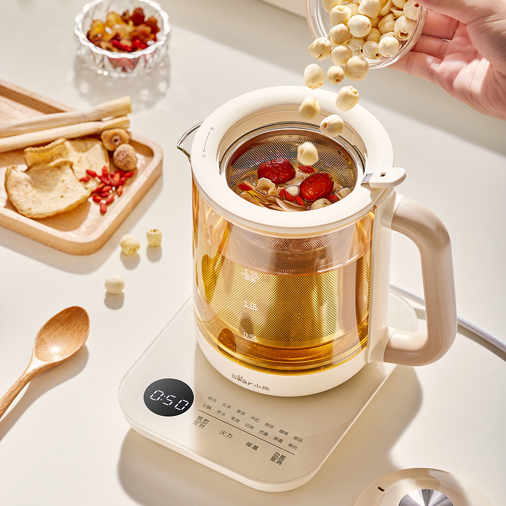 小熊养生壶家用多功能烧水壶煮茶器泡茶煮茶壶办公室小型2024新款YSH-E15M1高清大图