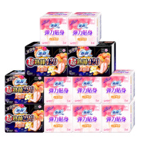 苏菲纤巧棉柔8包日用230+2包超熟睡夜用290+2包420卫生巾12包套装58片2x0316+2x6386