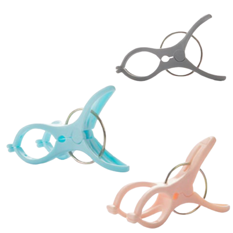 茶花被夹金属弹簧经久耐用夹物牢固0746(颜色随机)