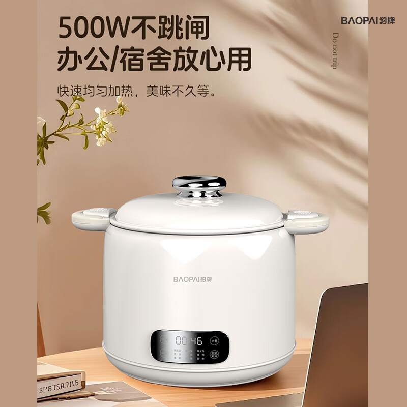 豹牌 BP-WB167 微压电饭煲 2.5L 白色高清大图