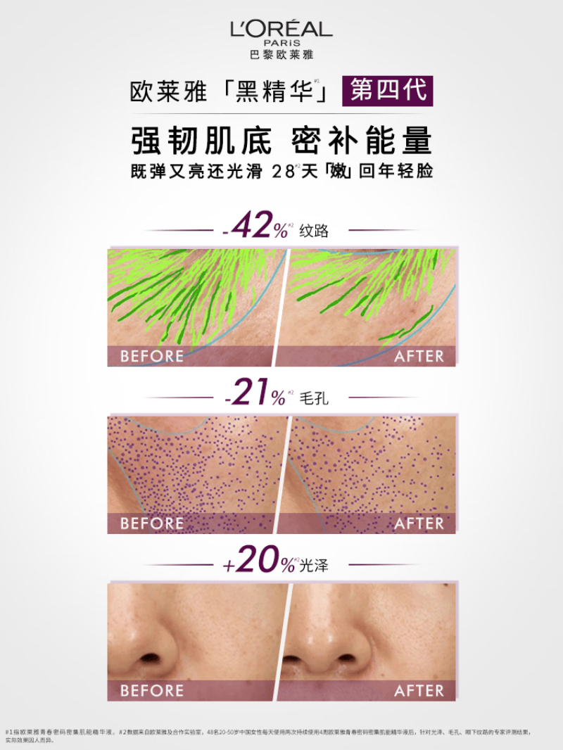 欧莱雅小黑瓶肌底液精华50ml(第四代)高清大图