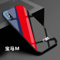车标碳纤维苹果Xs max手机壳玻璃镜面iPhonexR宝马法拉利6p全包8x 6G/6S M