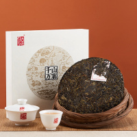 八马茶叶 千山万寨系列普洱茶叶黑茶勐宋大叶种普洱生茶礼盒357g