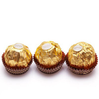 中粮我买网 FERRERO ROCHER费列罗 榛果威化 巧克力3粒 37.5g(意大利进口 袋)