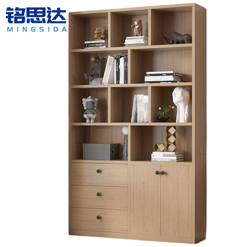 铭思达书柜100*24*200cm台高清大图