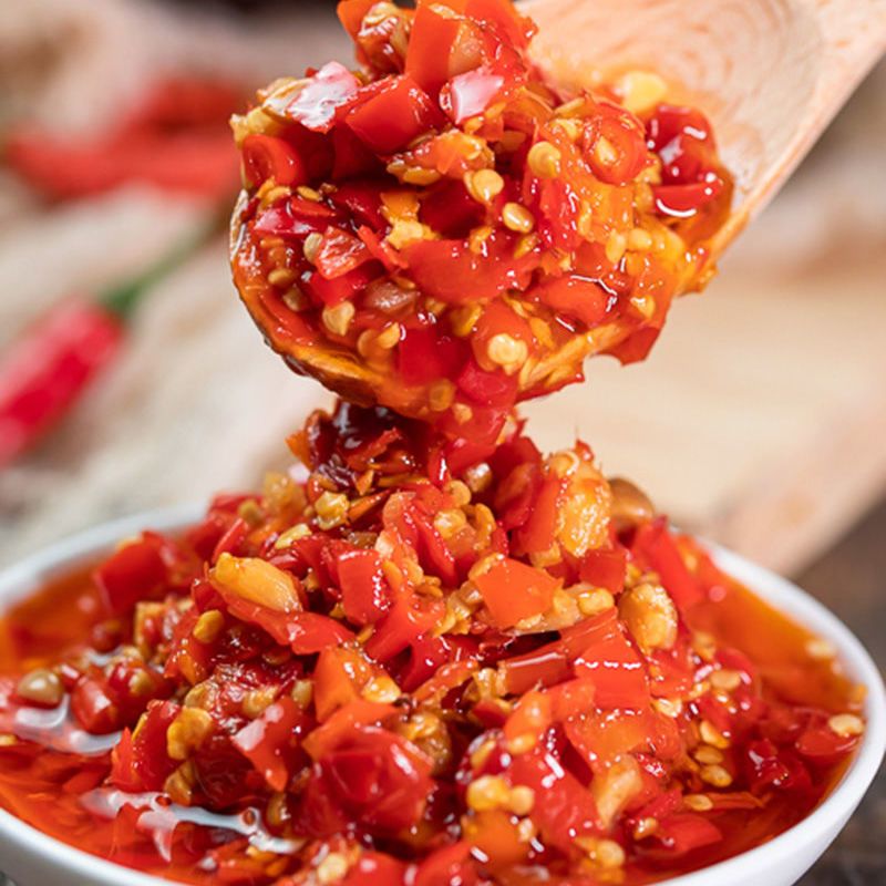 湖南特产大瓶油剁辣椒炒饭炒粉调味品蒜蓉香辣剁椒精制剁椒下饭菜115