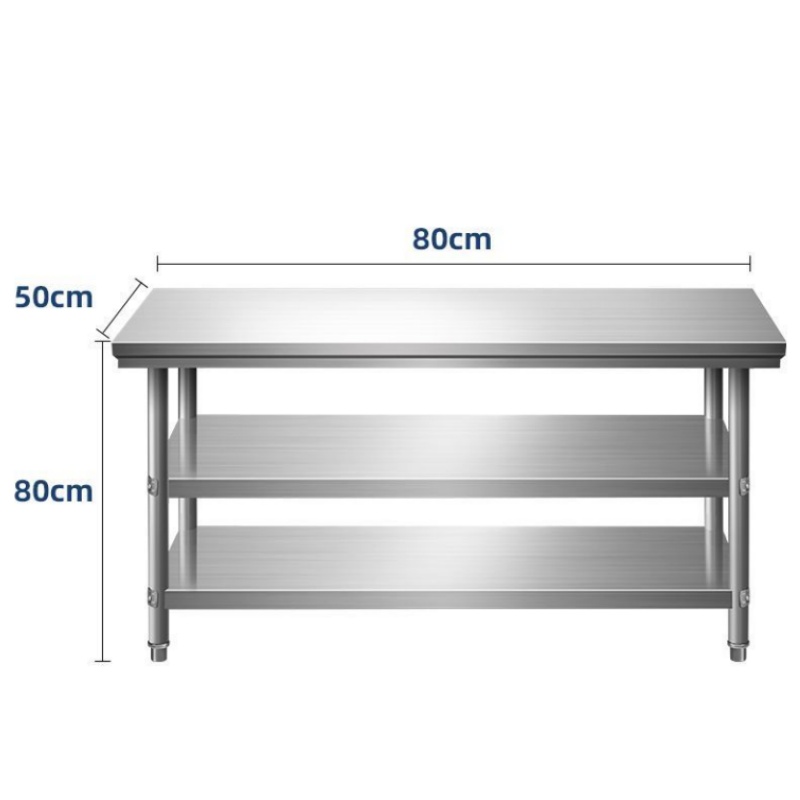 烁恒 不锈钢操作台60*60*80cm双层 张高清大图