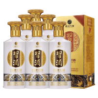 贵州習酒金质 53度 酱香型白酒 精粮酿造500ml*6瓶礼盒装整箱