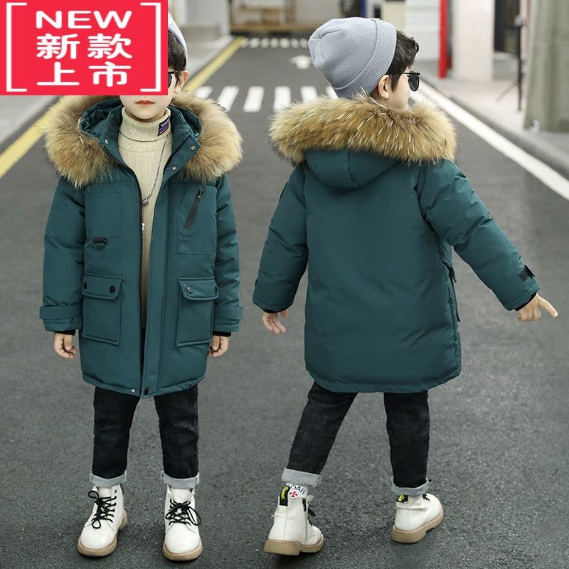 可莉允儿童装男童冬装棉衣2022新款羽绒棉服中大童加厚洋气棉袄冬季外套图片
